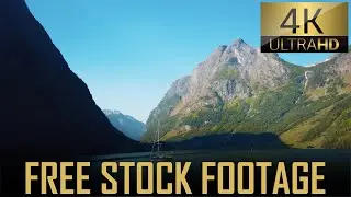 Sailboat on Naerofjord, Norway | Royalty Free Stock Footage 4K | No Copyright | Free Download