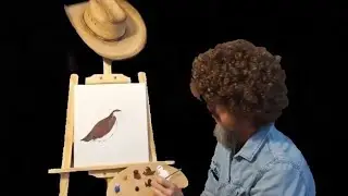 Matt Ross Paints a Happy Little Quail - live!