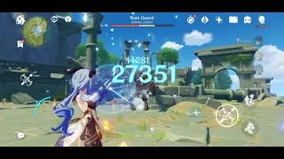 Ganyu's crazy damage vs ruined guard