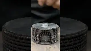Forging a Damascus Knife from Wood Discs &ndash; Satisfying ASMR