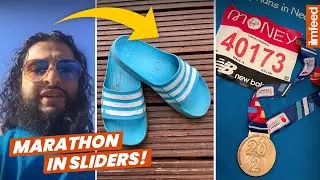 Muslim Man Completes London Marathon in SLIDERS!