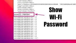 CMD : Show Wi-Fi Password on MAC