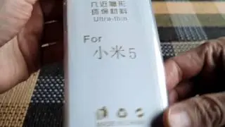 XiaoMi Mi5 Transparent TPU Protective Back Case Unpacking from Gearbest
