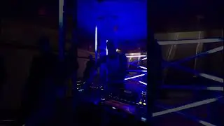 Neon Graveyard playing techno in an old subway station in Toronto, Canada