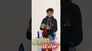 Mind-Blowing Water Experiment! Hot vs Cold Diffusion 🔥❄️ #physics #experiment #shorts