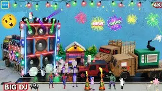 🆕 Mini Dj Truck loading At-New Home by cardboard making dj truck sharpy light big dj setup loading  