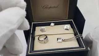 Обзор ювелирного набора Chopard коллекция Happy Diamonds белое золото, оригинал!