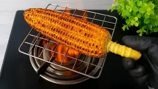 Street Style Roasted Masala Corn | Bhutta Recipe on Flame | Spicy Masala Corn at Home asmrcookingveg