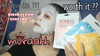 POND'S INSTABRIGHT TONE UP MILK SHEET MASK (first impression) sebagus itu ? Ponds tone up