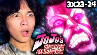 Experiencing Jojo's Bizarre Adventure UNSPOILED (3x23-24) | FIRST TIME REACTION