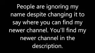 New Channel, I DON'T use this one anymore