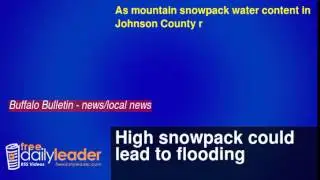 High snowpack could lead to flooding
