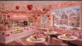 Soft Piano Jazz ☕ Cozy Valentine’s Morning Coffee Shop Ambience