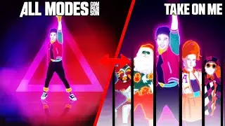 JUST DANCE COMPARISON - TAKE ON ME [ALL MODES]