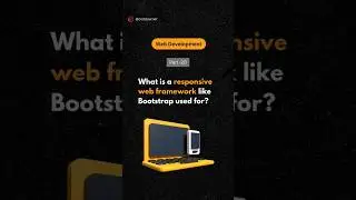 What is a responsive web framework like Bootstrap used for🤔👩‍💻 | 