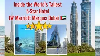 Ep.1 of my Dubai Trip 🇦🇪 | Luxury Hotel Stay at JW Marriott Marquis | Free Trip by Company😍✨