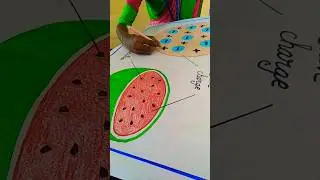 Thomson's atom modal # project # 8th standard # drawing #videoshort #trending #youtubeshorts #viral