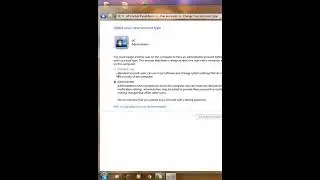 How to change your account type in Windows 7
