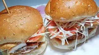 Indian Burger recipe || || Azmi Food