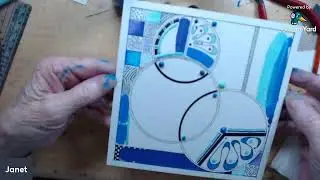 Abstract Paint Scraping art