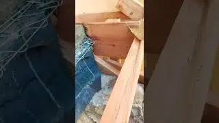 wood stamped finishing concrete form  using Japanese hand saw gyokucho razorsaw