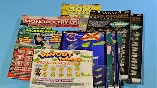 SAT. BIG GAME 3: PAYOUT TRIPLER + MONOPOLY + MORE! Florida Lottery Scratch Tickets