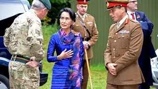 Aung San Suu Kyi Visits Sandhurst | Forces TV