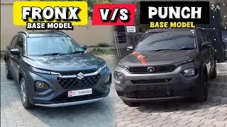 *Comparison* Maruti Fronx Base Model VS Tata Punch Base Model 🔥 2025. #suv #punch #fronx #tata