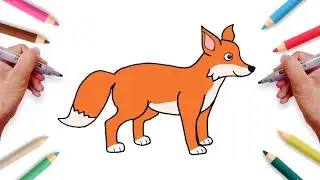 How to Draw Fox Easy Step-by-step | Animal Drawing