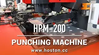 Hoston Thick Plate Hole CNC Hydraulic Punching Machine HPM-200 with feeding table
