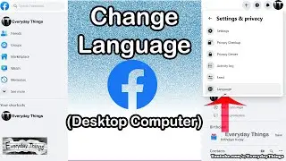 Как изменить язык на Facebook (настольный компьютер)