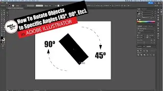 Точное вращение объектов в Illustrator (приём с точным углом)