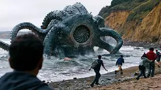 People End Up Trapped on an Island as Alien Monsters Start Dropping From the Sky