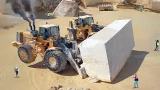 How Miners Move Impossible Marble Blocks in Quarry