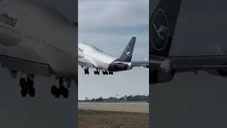 Lufthansa cargo Boeing 747 heavy departure #airport #aviation #planespotting