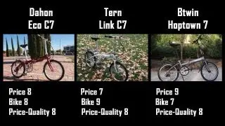 Dahon Eco C7 Vs Tern Link C7 Vs Btwin Hoptown 5 compare