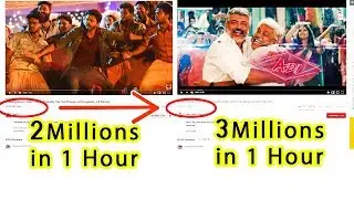 Adichu Thooku song vs simtangaran views | viswasam vs sarkar