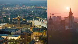 OTTAWA IN 8K | Best Drone shots at Sunrise, Sunset, Dusk & Night | DJI Inspire 3 Drone Pilot