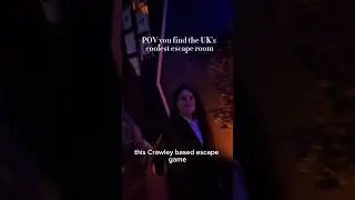 POV YOU FIND THE UK&rsquo;S COOLEST ESCAPE ROOM #thingstodoinlondon #escaperoom #immersiveexperience