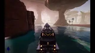 Satisfactory Train Ride Loop Around the Continent Forward From Station Train Alpha