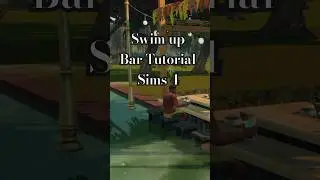Sims 4 Build Tutorial Tips Tricks No CC | Functional Swim up Bar #cozygaming