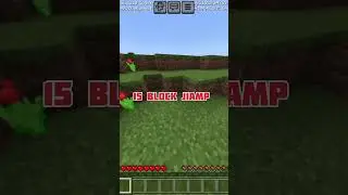 Minecraft 5 Block vs 15 Block vs 30 Block jump #shortsfeeds #popular #minecraft