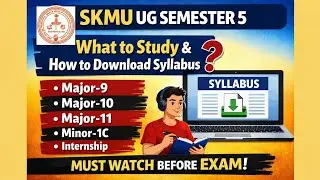 SKMU UG Semester 5 Syllabus 2022-26 | How to Download