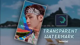 Transparent watermark tutorial on alight motion