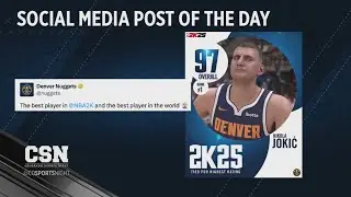 Nuggets&rsquo; Nikola Jokic ranked No.1 in NBA 2K25 rankings