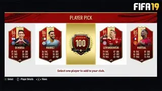 INSANE TOP 100 RED PLAYER PICK PACKS! - FIFA 19 Top 100 FUT Champs Rewards