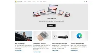 Microsoft Clone Website Project in Html and Css | Clone Website UsingHTML and CSS | BcaCodeWali