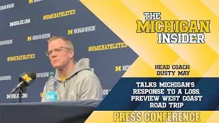 Dusty May talks Michigan's response to a loss, previews West Coast road trip