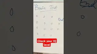 connect dots puzzle | brain test | IQ test | #shorts