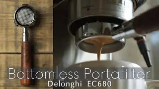 デロンギ［デディカ］EC680のボトムレスポルタフィルターを買ってみたら、結構よかった！／Delonghi Dedica EC680 Bottomless Portafilter